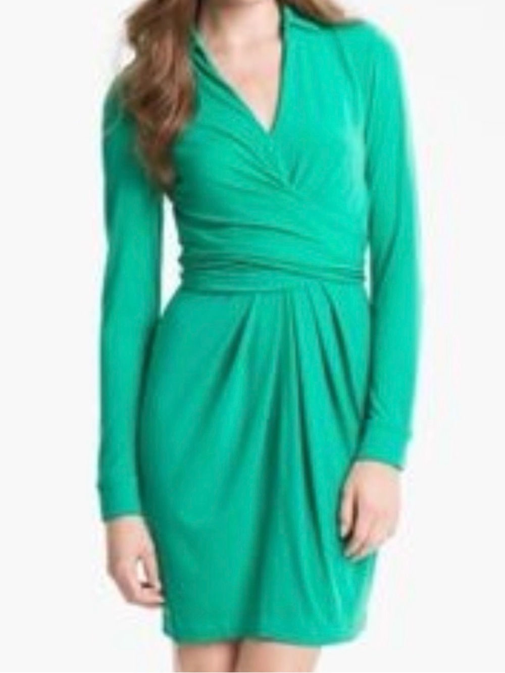 Vince Camuto Green wrap dress size 8